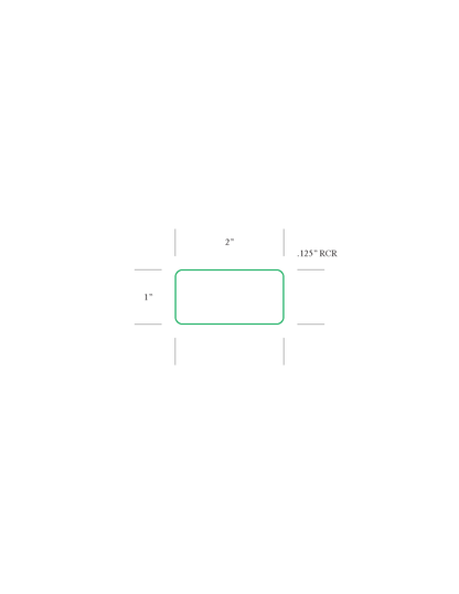 Lone Star 2" x 1" Thermal Transfer Labels, Continuous (No Perf) TH21-1, 3" Core, 8" OD - 5,500 Labels/Roll, Case of 8 Rolls (44,000 Labels)