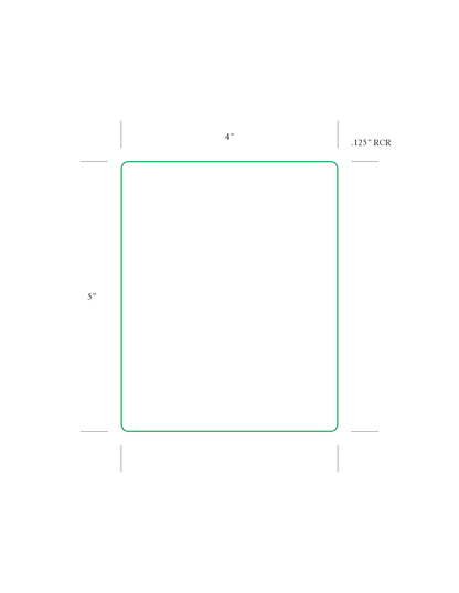 Lone Star 4" x 5" Direct Thermal Labels, Perforated DT45-1P, 3" Core, 8" OD - 565 Labels/Roll, Case of 4 Rolls (2,260 Labels)