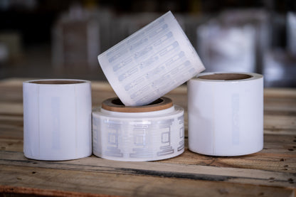 Lone Star 4" x 6" RFID Labels - Thermal Transfer, Perforated, EOS430 Chip, 3" Core, 8" OD - 1,000 Labels/Roll, Case of 4 Rolls (4,000 Labels)