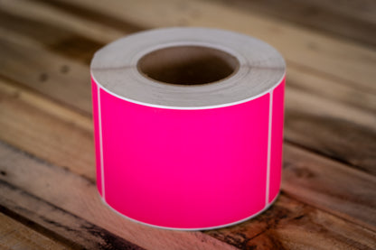 Lone Star 4" x 6" Thermal Transfer Labels, Perforated TH46-1P(color code), Tinted, 3" Core, 8" OD - 1,000 Labels/Roll, Case of 4 Rolls (4,000 Labels)